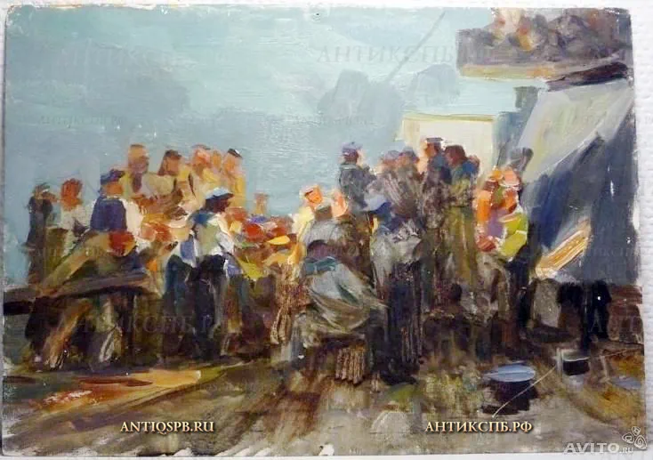 Этюд к картине "На баке". Художник Бантиков А.С. №114